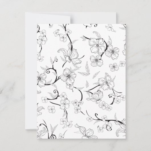 Creepe-Blume Muster 7 Mitteilungskarte (Vorderseite)