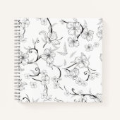 Creepe-Blume Muster 7 Notizblock (Vorderseite)