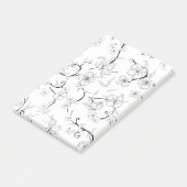 Creepe-Blume Muster 7 Post-it Klebezettel (angewinkelt)