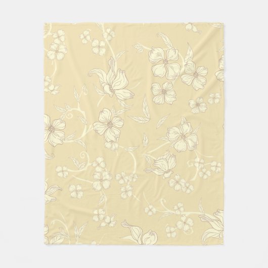 Creepe-Blume Muster 8 Fleecedecke (Vorderseite)