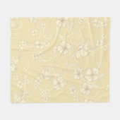 Creepe-Blume Muster 8 Fleecedecke (Vorderseite (Horizontal))