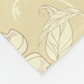 Creepe-Blume Muster 8 Fleecedecke (Ecke)