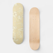 Creepe-Blume Muster 8 Skateboard (Vorderseite)