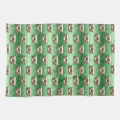 Creepe Christmas Fruitcake Muster Red Geschirrtuch (Horizontal)