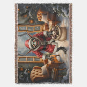 Creepe Christmas Goblin - Dark Fantasy Evil Santa Decke (Vorderseite Vertikal)