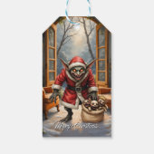 Creepe Christmas Goblin - Dark Fantasy Evil Santa Geschenkanhänger (Rückseite)