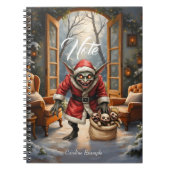 Creepe Christmas Goblin - Dark Fantasy Evil Santa Notizblock (Vorderseite)