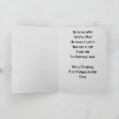 Creepe Funny Horror Weihnachten Weihnachten Karte (Innenseite)