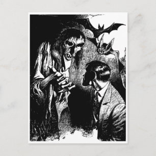 Creepe-Horror-Albtraum Postkarte