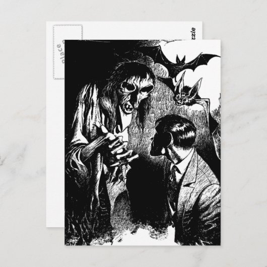 Creepe-Horror-Albtraum Postkarte (Vorne/Hinten)