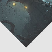 Creepie, Ghoulish, spöttisch, Spuk Baum Seidenpapier (Detail)