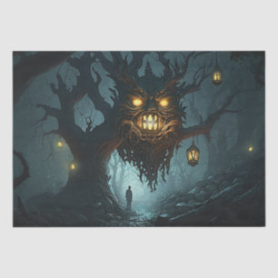 Creepie, Ghoulish, spöttisch, Spuk Baum Seidenpapier
