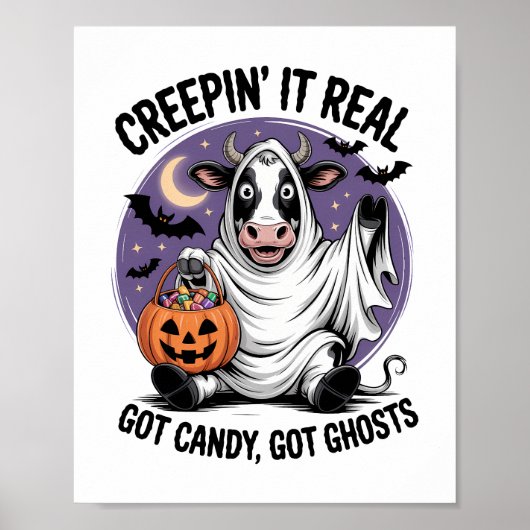 Creepin� Cow Halloween Poster (Vorne)