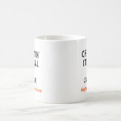 Creepin' Es ist ein echtes weißes Halloween-Tasse Kaffeetasse (Mittel)