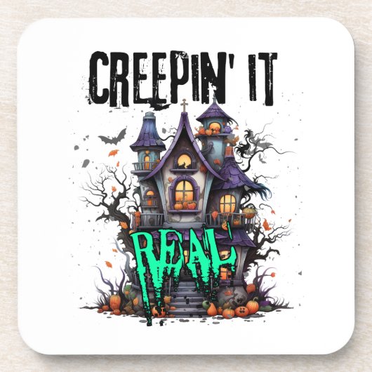 Creepin' es real.w getränkeuntersetzer (Vorderseite)