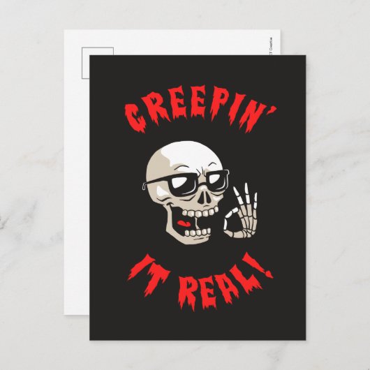 Creepin' it real postkarte (Vorne/Hinten)