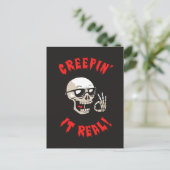 Creepin' it real postkarte (Stehend Vorderseite)