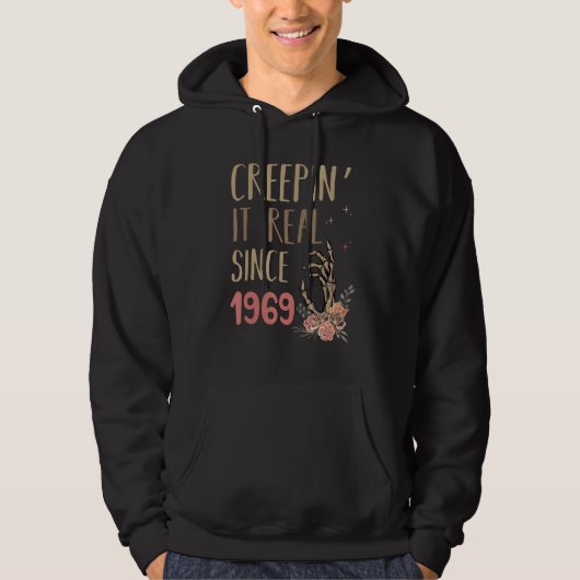 Creepin It Real Since 1969 Spooky Halloween Retro  Hoodie (Vorderseite)