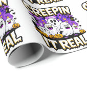 Creepin' it real | Spooky Halloween Design Fun Geschenkpapier (Rolleneckpunkt)