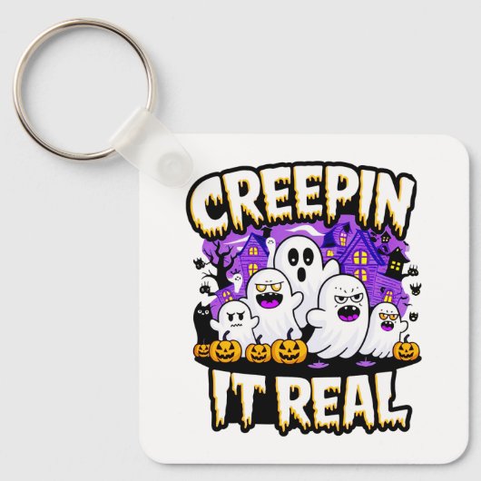 Creepin' it real | Spooky Halloween Design Fun Schlüsselanhänger (Vorderseite)