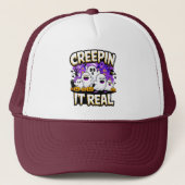 Creepin' it real | Spooky Halloween Design Fun Truckerkappe (Vorderseite)