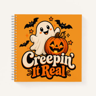„Creepin’ It Real“ Süßes Halloween Notizblock
