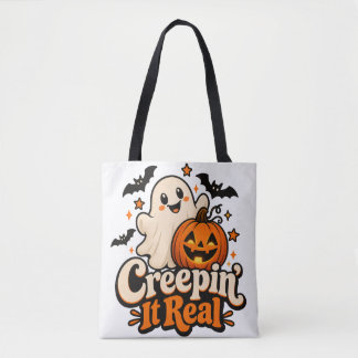 „Creepin’ It Real“ Süßes Halloween Tasche