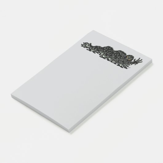 Creeping Slime Hulk Kunst, Horror Post-it Klebezettel (angewinkelt)