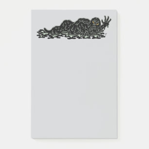 Creeping Slime Hulk Kunst, Horror Post-it Klebezettel