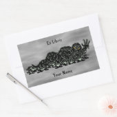 Creeping Slime Hulk Weird Horror Art Buchzeichen Rechteckiger Aufkleber (Umschlag)