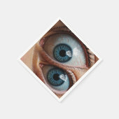 Creepische Augapfel Serviette (Ecke)