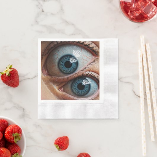 Creepische Augapfel Serviette (Beispiel)