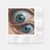 Creepische Augapfel Serviette (Vorderseite)