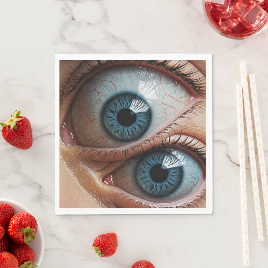 Creepische Augapfel Serviette (Beispiel)