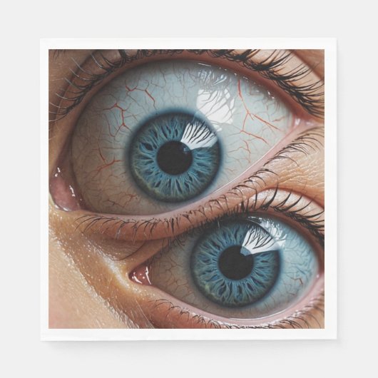 Creepische Augapfel Serviette (Vorderseite)