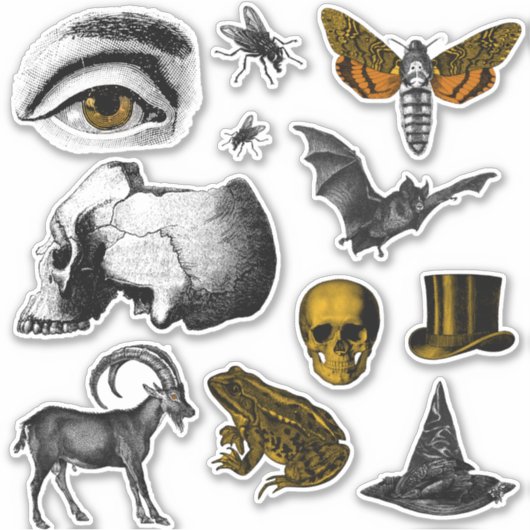 Creepische Dinge Aufkleber (Vorderseite)