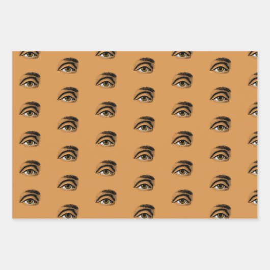 Creepische Dinge, Augen & bedrückte Musterverpacku Geschenkpapier Set (Vorderseite 2)