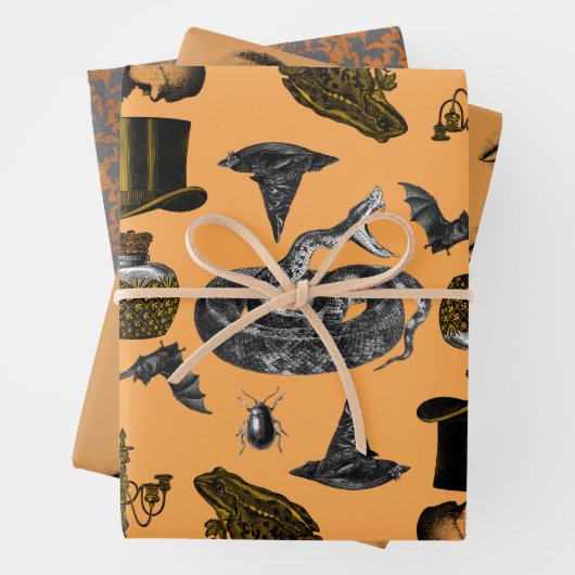 Creepische Dinge, Augen & bedrückte Musterverpacku Geschenkpapier Set (Beispiel)