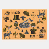 Creepische Dinge, Augen & bedrückte Musterverpacku Geschenkpapier Set (Vorderseite)