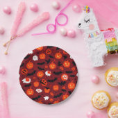 Creepische und unheimliche Rot Halloween Teller! Pappteller (Party)