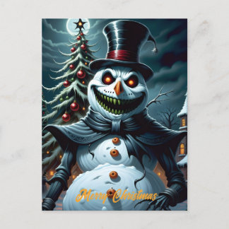 Creepischer Horror Snowman Weihnachten