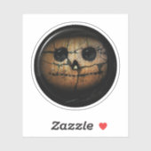 Creepischer Jack -o-lantern Halloween Aufkleber (Blatt)