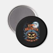 Creepischer Jack O � Lantern Halloween Magnet (Vorderseite/Rückseite)