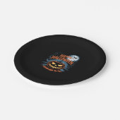 Creepischer Jack O � Lantern Halloween Pappteller (Schrägansicht)