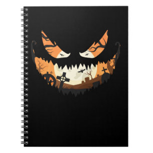 Creepischer Jack o Latern Spooky Halloween Notizblock