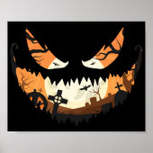 Creepischer Jack o Latern Spooky Halloween Poster (Vorne)