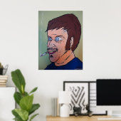 Creepischer Typ Poster (Heimbüro)