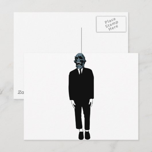 Creepischer Typ Postkarte (Vorne/Hinten)