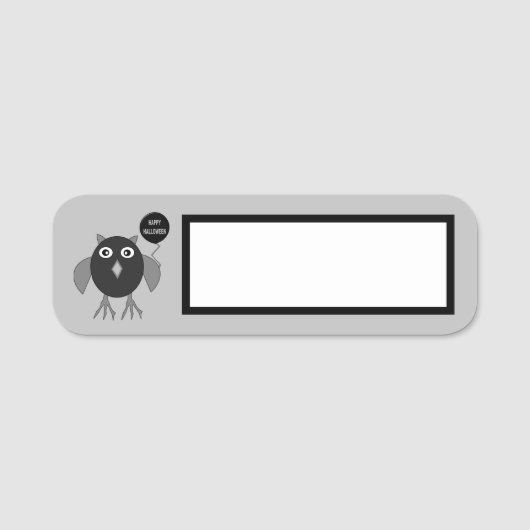 Creepisches Halloween-Party Namensschild (Vorderseite)