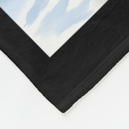 Creepisches Nachtschwarz Meow in der Weihnachtsman Fleecedecke (Ecke)